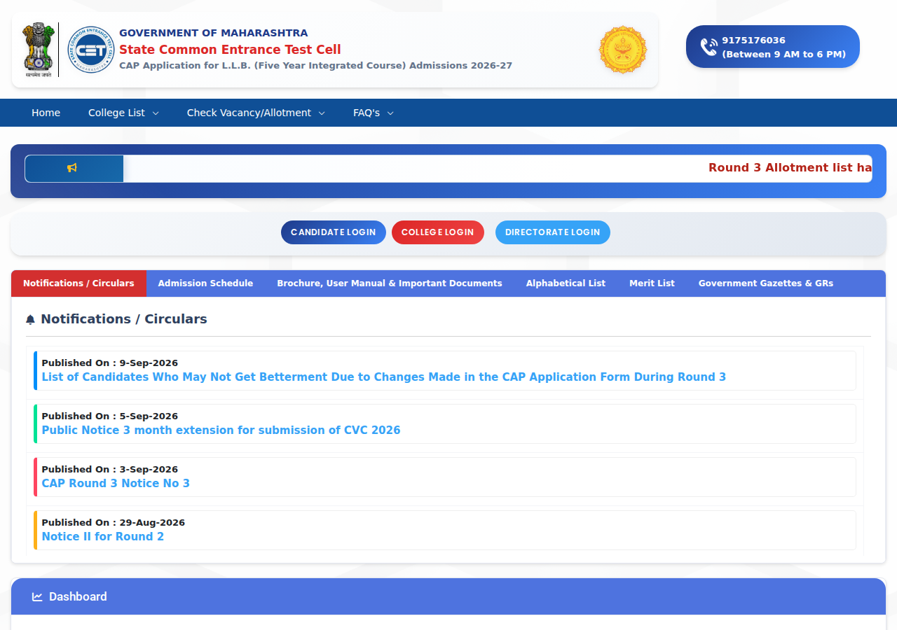 llb5cap26.mahacet.org homepage