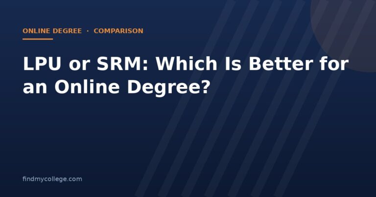 LPU or SRM: Which Is Better for an Online Degree?