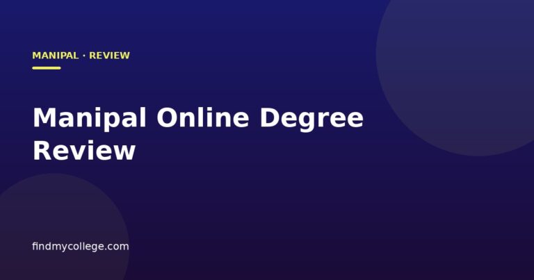 Manipal Online Degree Review