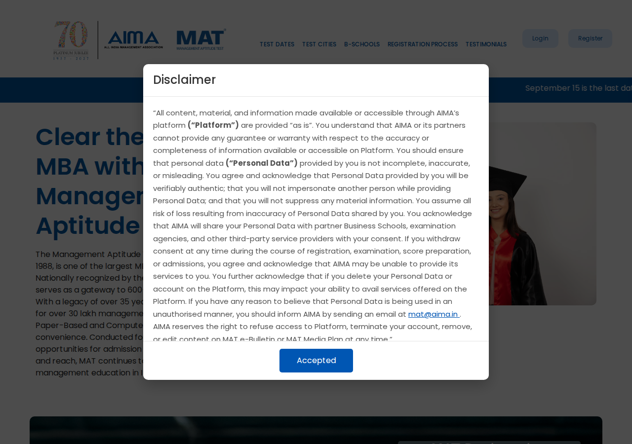 mat.aima.in homepage