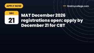 MAT December 2026 registrations open: apply by December 21 for CBT