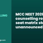 MCC NEET 2026 counselling round 3 seat matrix status unannounced