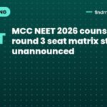 MCC NEET 2026 counselling round 3 seat matrix status unannounced