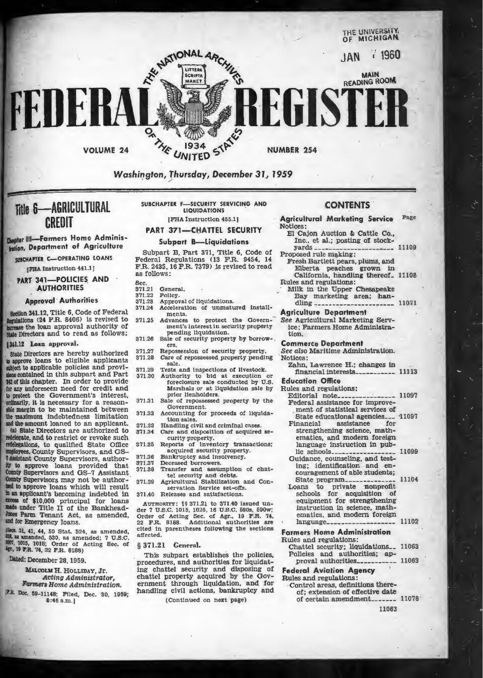 Federal Register 1959-12-31- Vol 24 Iss 254 (IA sim federal-register-find 1959-12-31 24 254).pdf