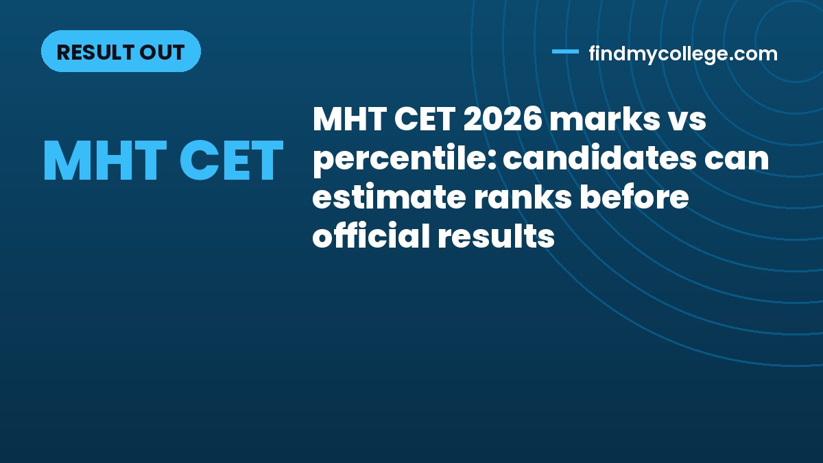 MHT CET 2026 marks vs percentile: candidates can estimate ranks before official results