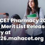MHT CET Pharmacy 2026 Final Merit List Released Today at ph2026.mahacet.org