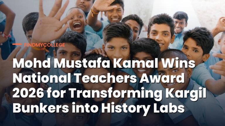 Mohd Mustafa Kamal Wins National Teachers Award 2026 for Transforming Kargil Bunkers into History Labs