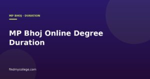 MP Bhoj Online Degree Duration