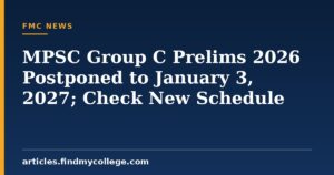 MPSC Group C Prelims 2026 Postponed to January 3, 2027; Check New Schedule