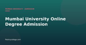 Mumbai University Online Degree Admissions Open for 2026
