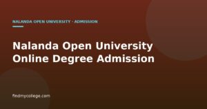 Nalanda Open University Online Admissions Open for 2026-27