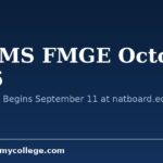 NBEMS FMGE October 2026: Registration Begins September 11 at natboard.edu.in