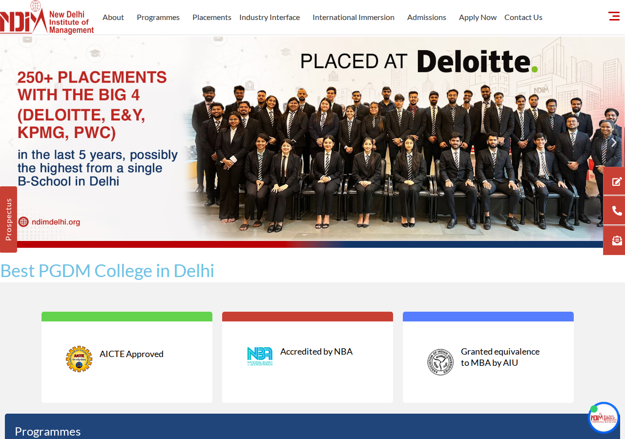 ndimdelhi.org homepage