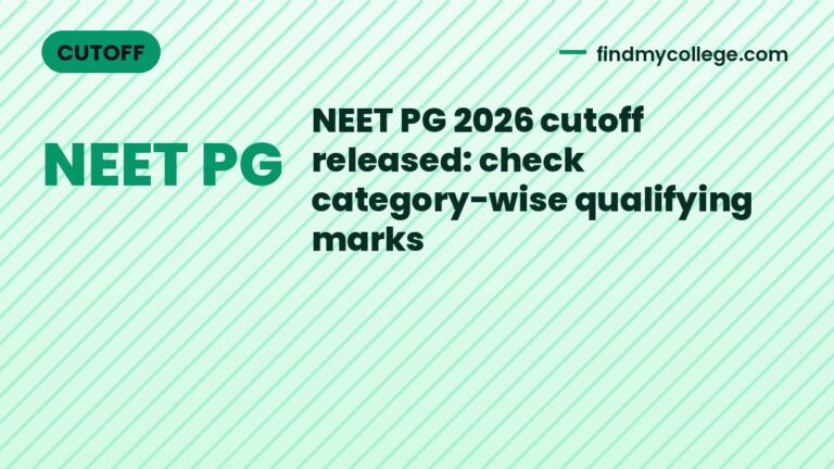 NEET PG 2026 cutoff released: check category-wise qualifying marks