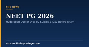 NEET PG 2026: Hyderabad Doctor Dies by Suicide a Day Before Exam