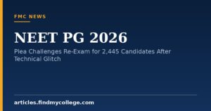 NEET PG 2026: Plea Challenges Re-Exam for 2,445 Candidates After Technical Glitch