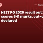 NEET PG 2026 result out: AIR 1 scores 641 marks, cut-offs declared
