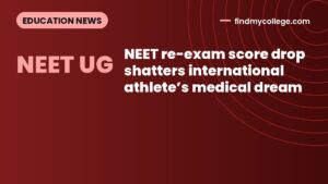 NEET re-exam score drop shatters international athlete’s medical dream