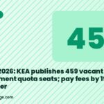 NEET UG 2026: KEA publishes 459 vacant MBBS management quota seats; pay fees by 19 September
