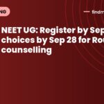 NEET UG: Register by Sep 27, fill choices by Sep 28 for Round 3 counselling