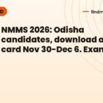 NMMS 2026: Odisha candidates, download admit card Nov 30-Dec 6. Exam Dec 6