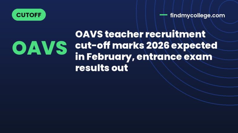 OAVS teacher recruitment cut-off marks 2026 expected in February, entrance exam results out