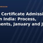 Online Certificate Admission 2026 in India: Process, Documents, January and July Sessions