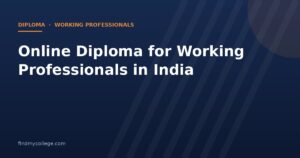 Online Diploma for Working Professionals in India 2026: Study Without Quitting Your Job