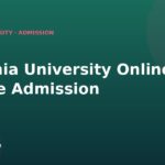 Osmania University Online Degree Admission