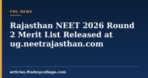 Rajasthan NEET 2026 Round 2 Merit List Released: Check Next Steps, Latest Updates & More