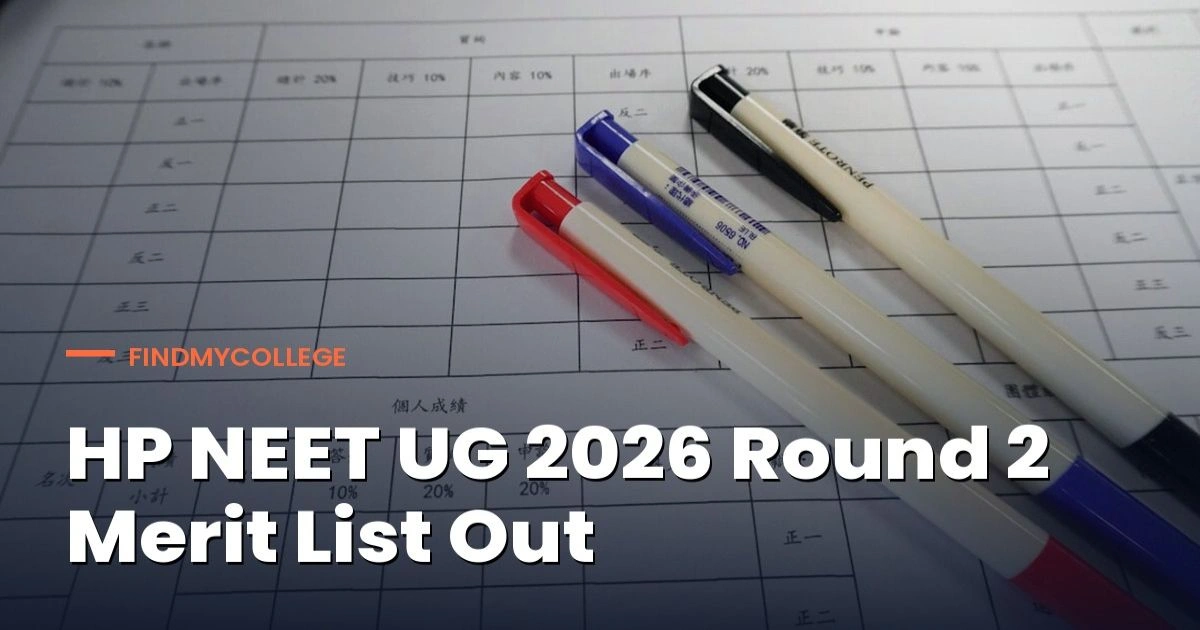 HP NEET UG 2026 Round 2 Merit List Out