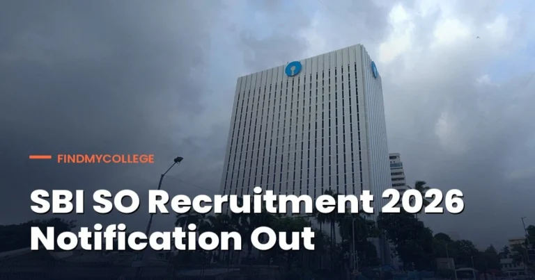 SBI SO Recruitment 2026 Notification Out