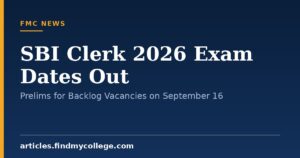 SBI Clerk 2026 Exam Dates Out: Prelims for Backlog Vacancies on September 16