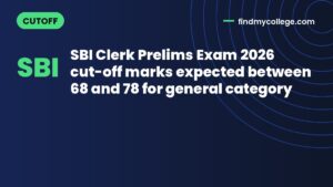 SBI Clerk Prelims Exam 2026 cut-off marks expected between 68 and 78 for general category