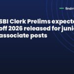 SBI Clerk Prelims expected cut off 2026 released for junior associate posts