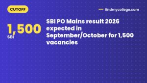 SBI PO Mains result 2026 expected in September/October for 1,500 vacancies