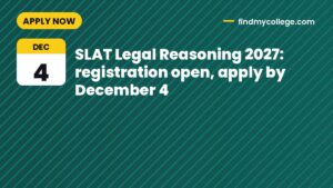 SLAT Legal Reasoning 2027: registration open, apply by December 4