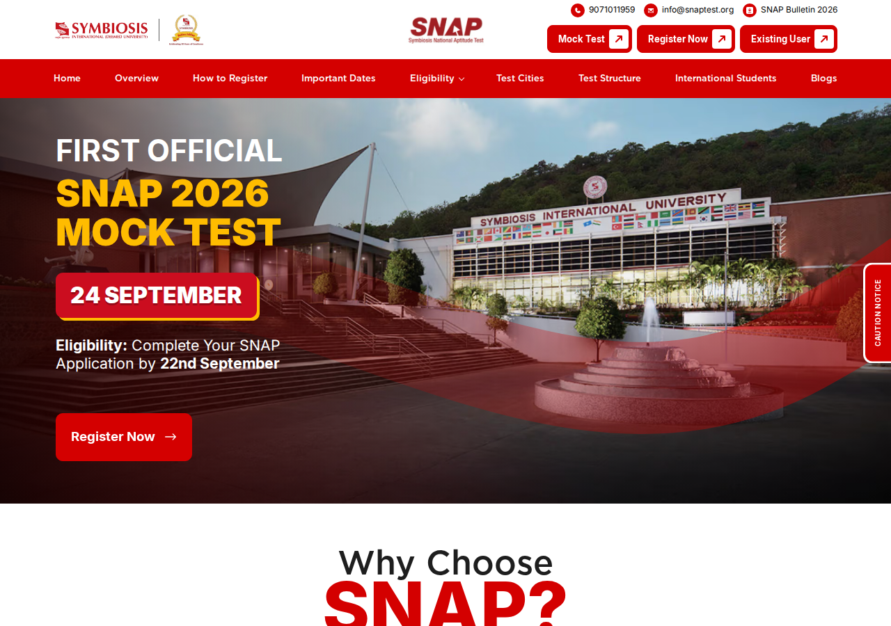 snaptest.org homepage