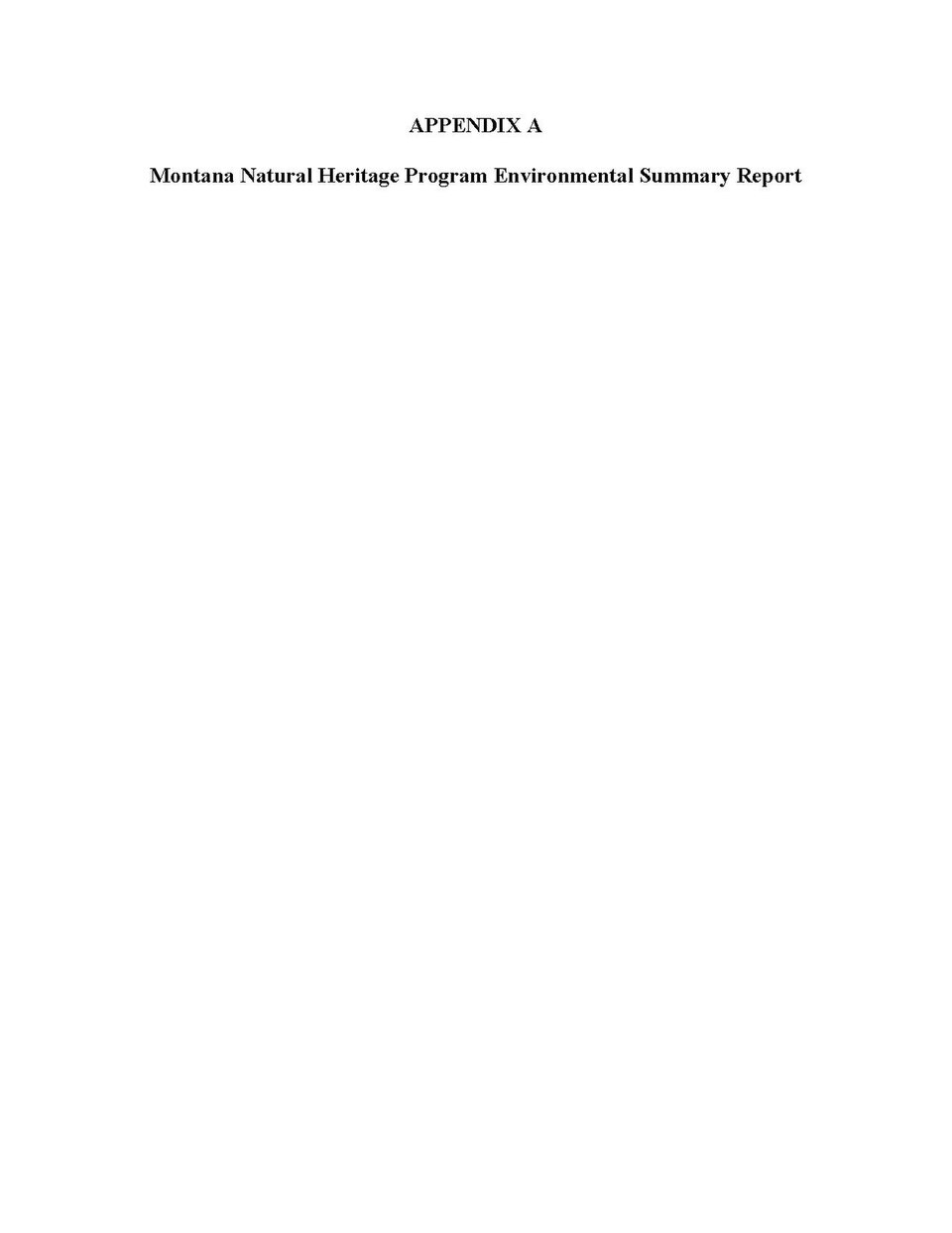 Appendix A- Montana Natural Heritage Program environmental summary report - USACE-p16021coll7-12129.pdf