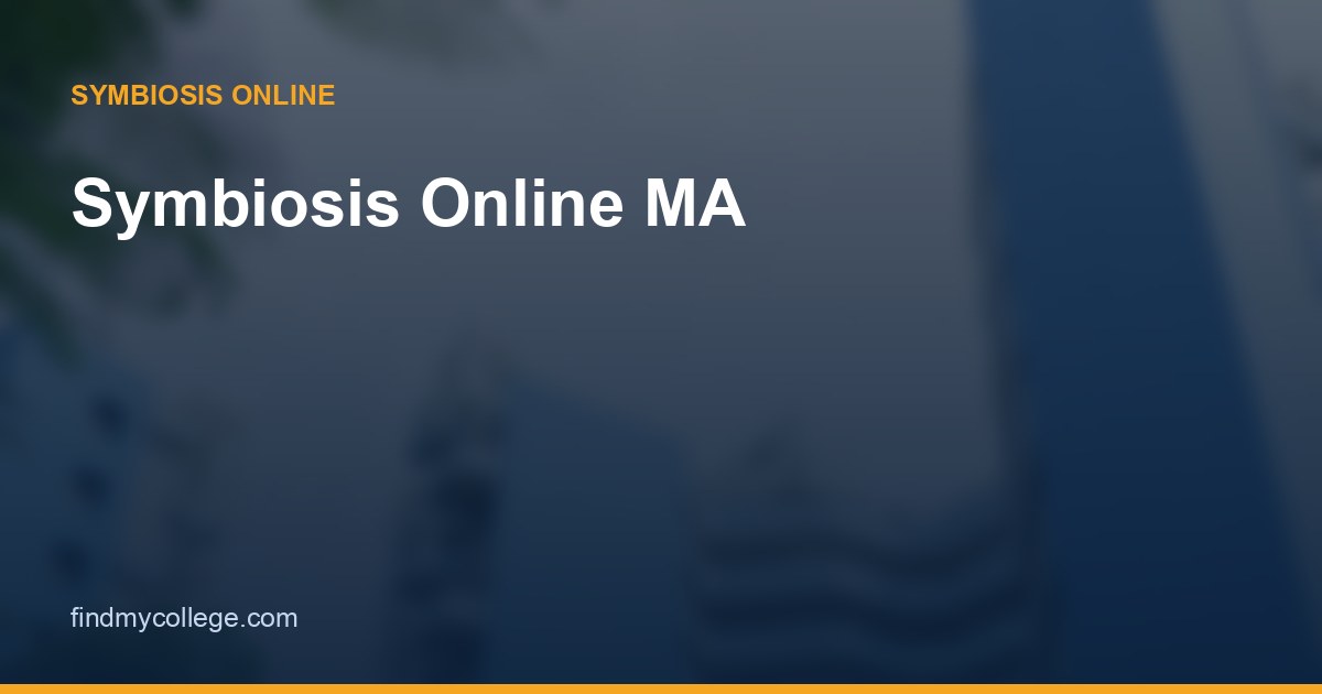 Symbiosis Online MA: Fees, Specialisations, Eligibility & Admission 2026