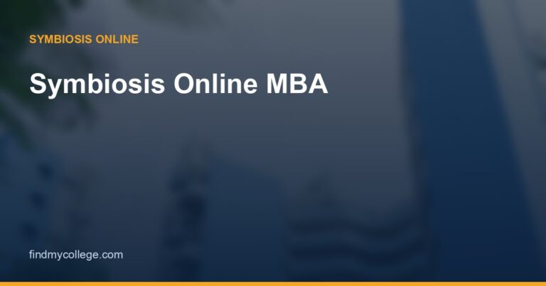 Symbiosis Online MBA: Fees, Specialisations, Eligibility & Admission 2026