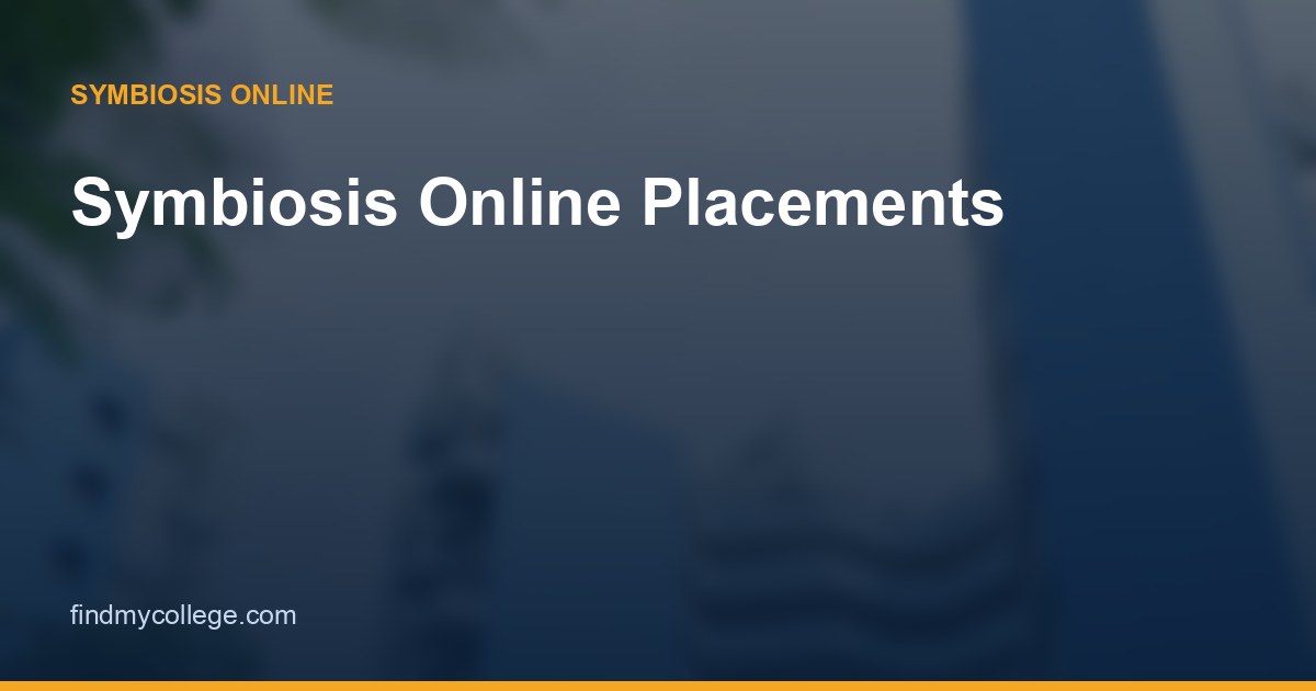 Symbiosis Online Placements: Career Support, Roles & What to Expect