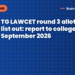 TG LAWCET round 3 allotment list out: report to colleges by 29 September 2026