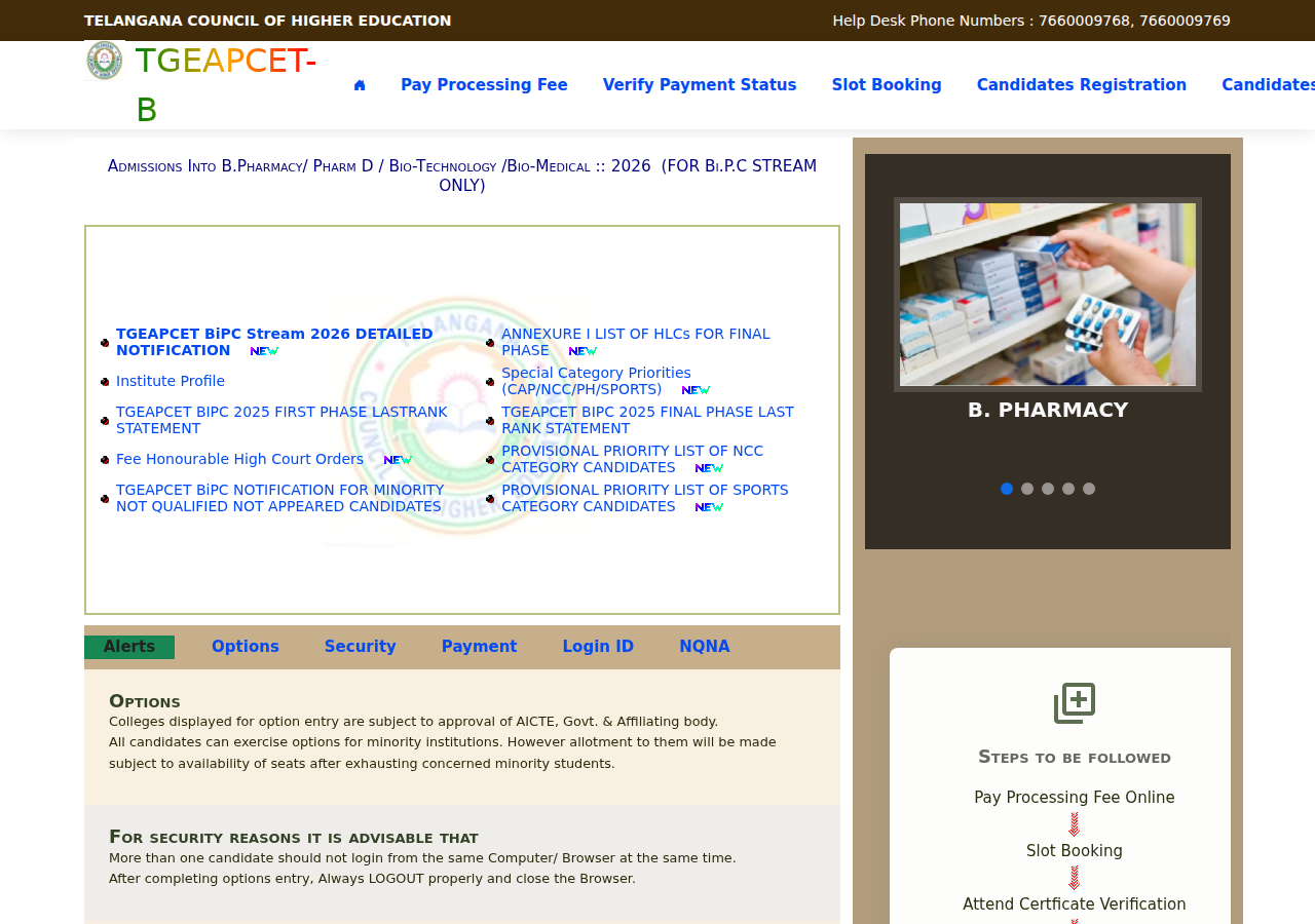 tgeapcetb.nic.in homepage