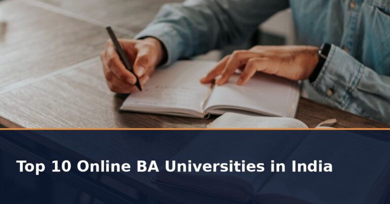 Top 10 Online BA Universities in India 2026: UGC Approved List with Fees