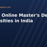 Top 10 Online Master's Degree Universities in India 2026: UGC Approved List with Fees