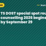 TS DOST special spot round counselling 2026 begins: apply by September 29