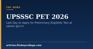 UPSSSC PET 2026: Last Day to Apply for Preliminary Eligibility Test at upsssc.gov.in