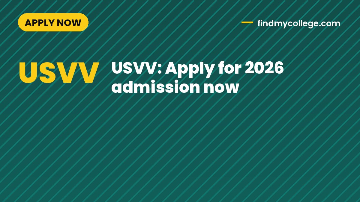 USVV: Apply for 2026 admission now