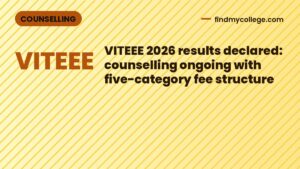 VITEEE 2026 results declared: counselling ongoing with five-category fee structure